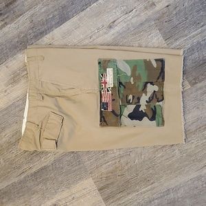 Denim Supply Ralph Lauren Khaki Camo Cargo Men Shorts Cotton Size 30